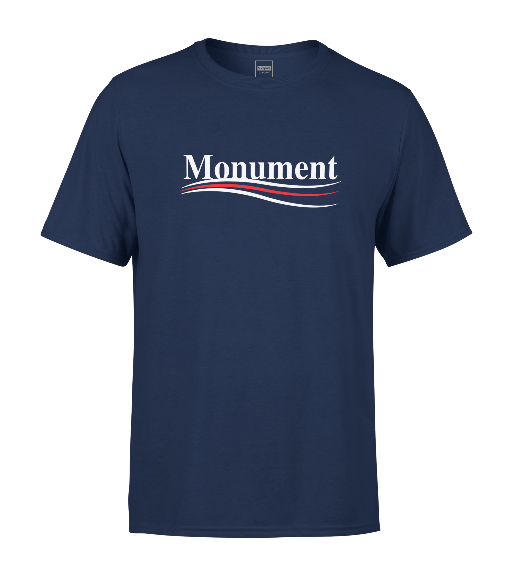 T-SHIRT MANCHES COURTES | "MONUMENT" - Marine